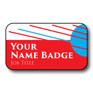 Show details for Plastic Name Badges with Magnetic Backs