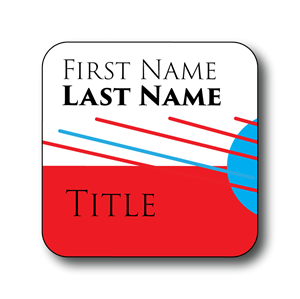 Show details for Plastic Name Badges with Magnetic Backs